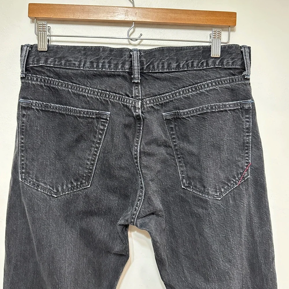 Banana Republic Slim Fit Jeans Mens 32x30 Black Denim Faded Casual Pants Grunge - Picture 6 of 9